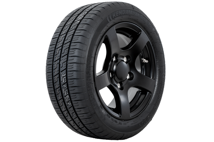 Vystužené koleso prívesu KENDA TYRE 195/50 R13C 104/102N HLINÍKOVÝ DISK STARCO čierny 6Jx13"H2 5x112 ET:30