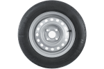 Sada dvoch kolies na prívesy UNITRAILER / TEMARED / BRENDERUP / STEMA / BÖCKMANN TYRE KENDA 145/80 R13 78N STARCO RIMS 4Jx13"H2 4x100 ET:30