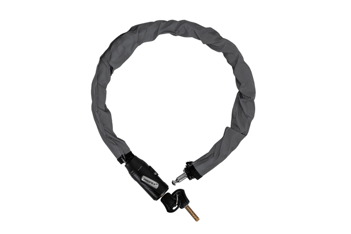 Oceľový zámok na bicykel PROFEX Reflex, dĺžka 70 cm
