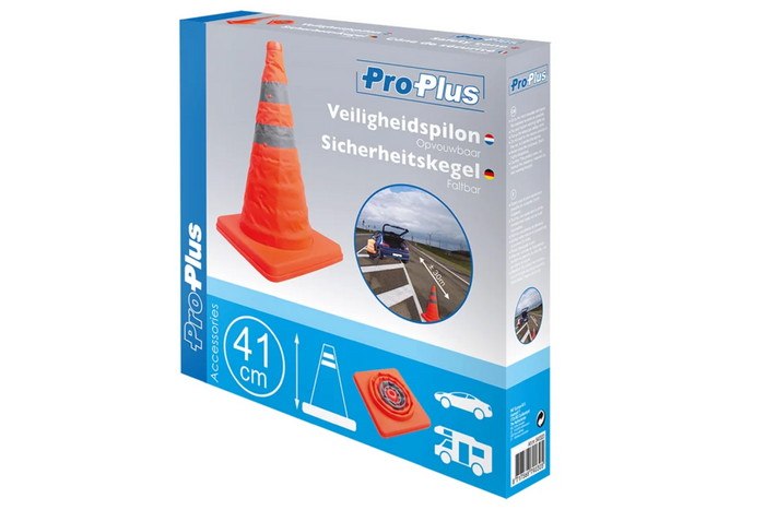 Skladací výstražný dopravný kužeľ ProPlus 540320 41 cm