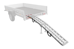 Skladacia hliníková rampa UNITRAILER ALR003 pre príves 221 cm 340 kg s popruhom a podperou