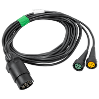 ASPÖCK 58-1022-087 elektrická inštalácia káblového zväzku pre príves 4,5 m 7PINOVÝ konektor bajonetový 2x5PINOVÝ