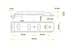 Bočné ťažné zariadenie so sponou UNITRAILER BV 10-1+BVG 10-B kompletné bočné uzavretie prívesu