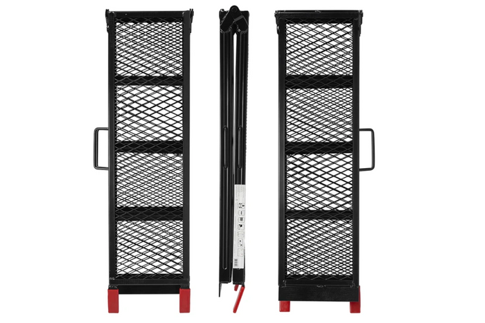 ProPlus 390094 skladacie oceľové nájazdové rampy pre prívesy 203 cm 680 kg sada 2 kusov