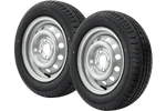Sada dvoch kolies na prívesy UNITRAILER / TEMARED / TANATECH / MARTZ LINGLONG PNEU 155/70 R13 75N UNITRAILER RIMS 4Jx13" 4x100 ET:30